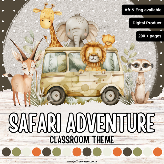 Safari Adventure Classroom Theme | Safari Avontuur Klaskamertema