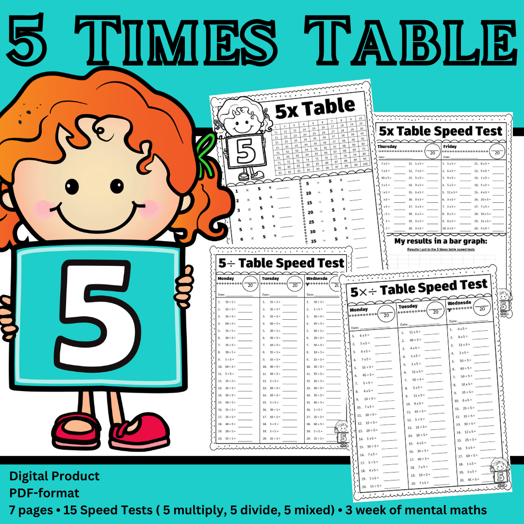5 Times Table | 5 Maal Tafel
