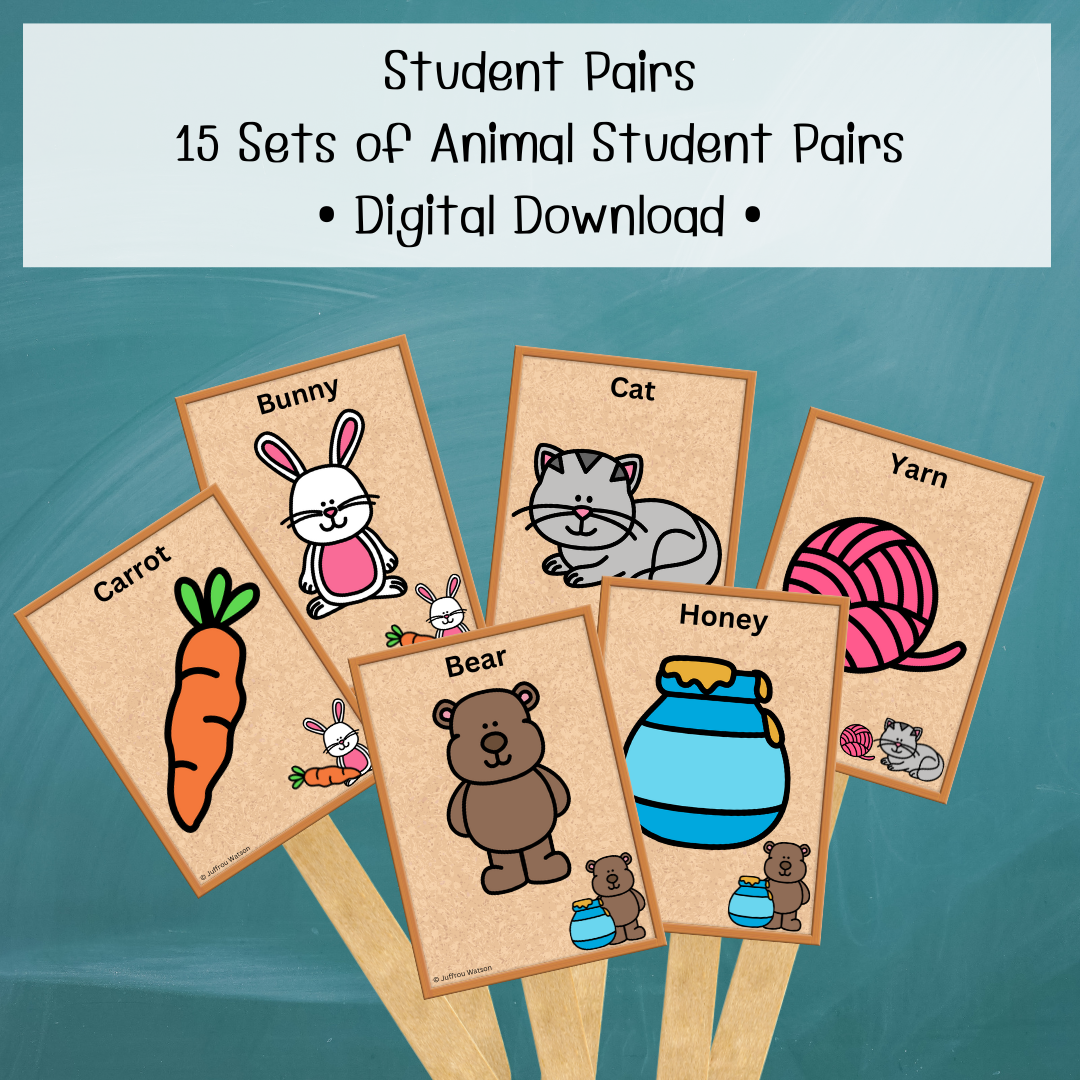 Up to 30 Students: Animals Pairs