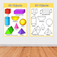2D and 3D Objects Math Poster