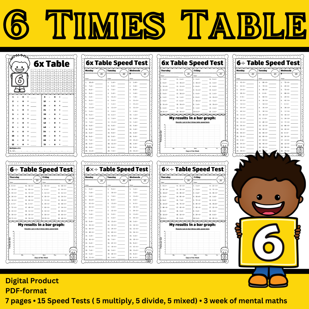 6 Times Table | 6 Maal Tafel
