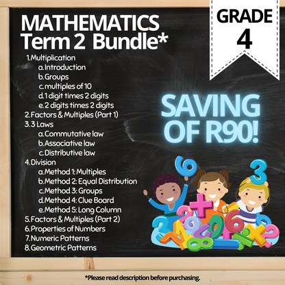 Grade 4 Term 2 Math Bundle